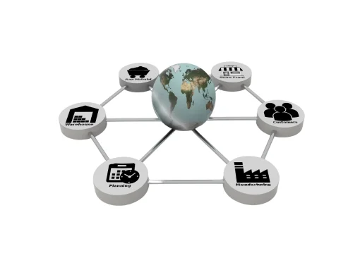 globe with polygon design stand