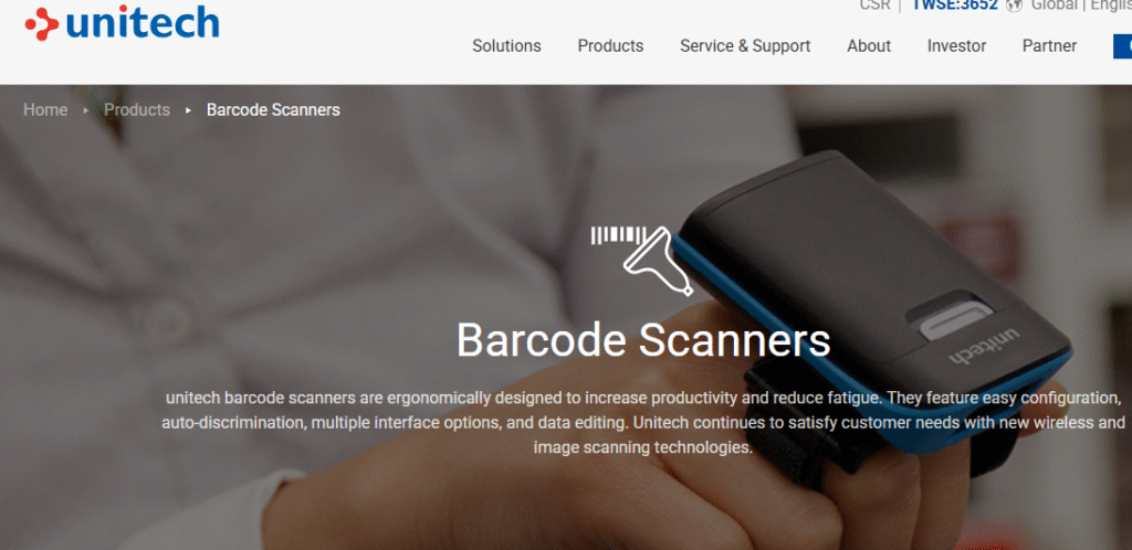 Image showing Unitech Barcode Scanners