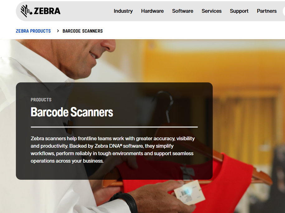 Image showing Zebra Technologies Barcode Scanners
